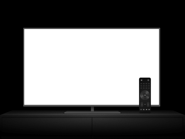 a lcd television with a remote controller